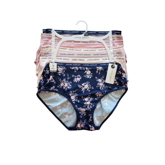 Laura Ashley NWT 7‎ pair Super Soft Briefs XL - Picture 1 of 13
